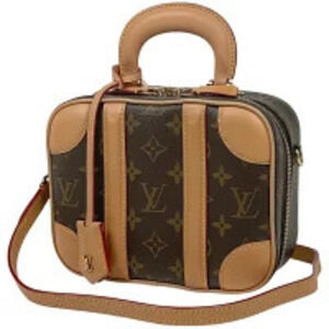 Louis Vuitton Valisette Shoulder Bag Handbag Monogram Brown